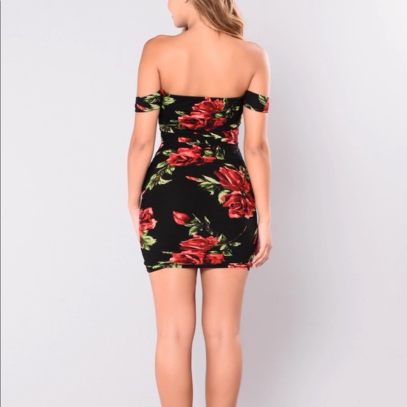 Fashion Nova Floral Off Shoulder Mini Dress - Picture 3 of 5